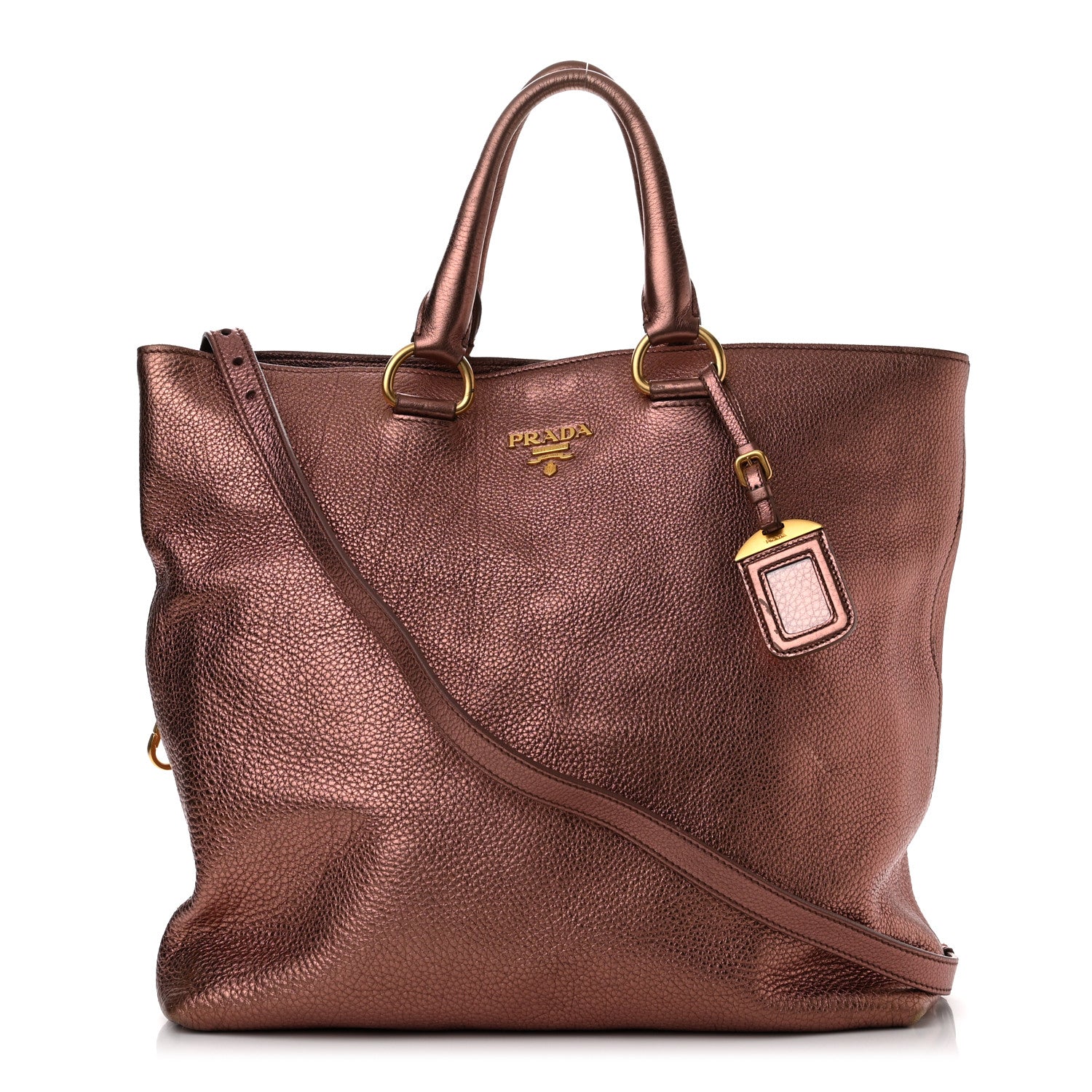 Prada Vitello Daino Shopping Tote Cipria Mordo 1 of 11