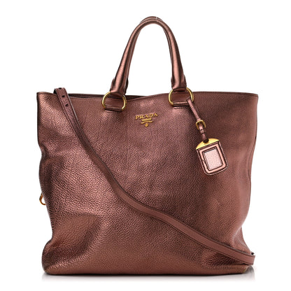 Prada Vitello Daino Shopping Tote Cipria Mordo 1 of 11