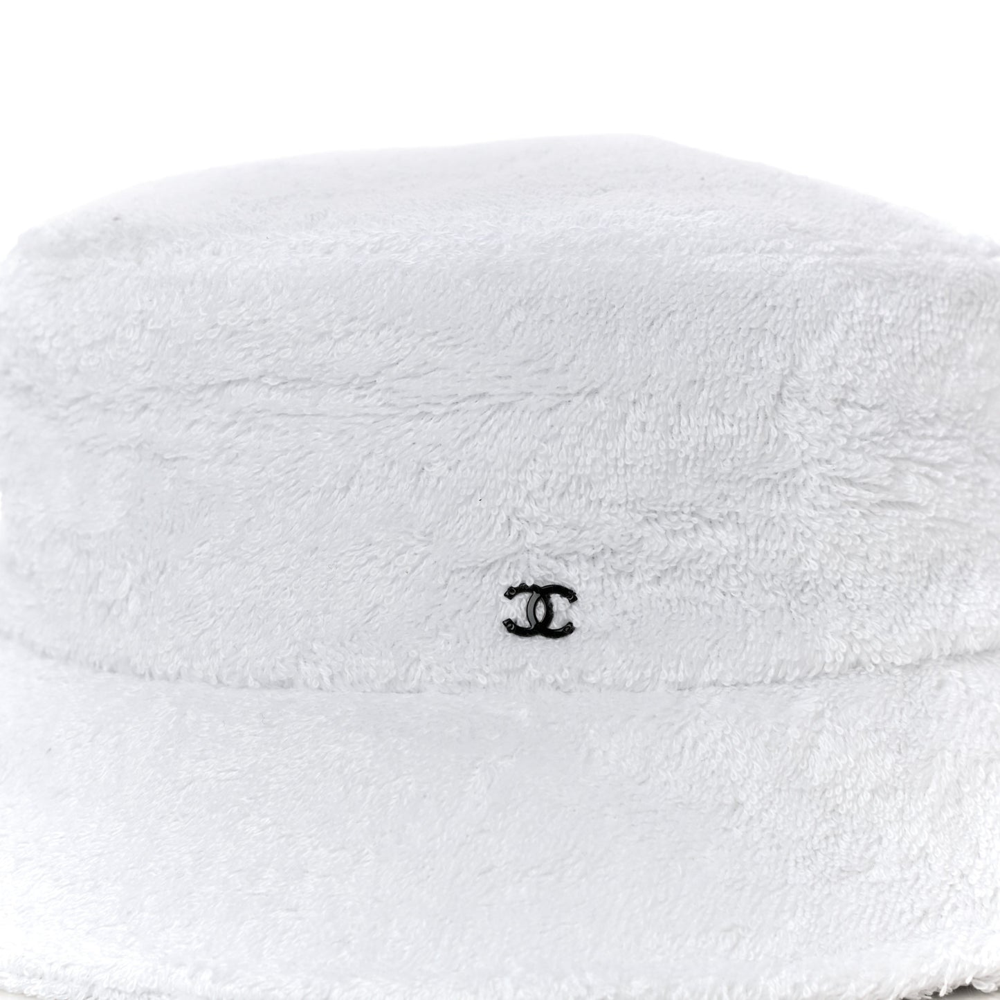 Terry Cloth CC Bucket Hat M White