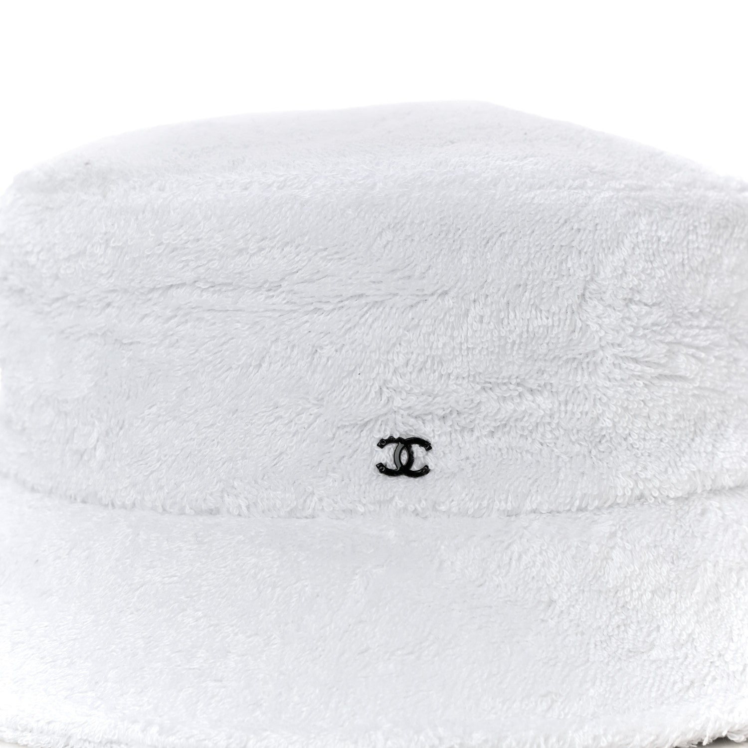 Chanel Terry Cloth CC Bucket Hat M White 2 of 7