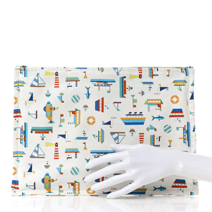 Hermes Canvas Large Petit Chalutier Case Azur 2 of 9