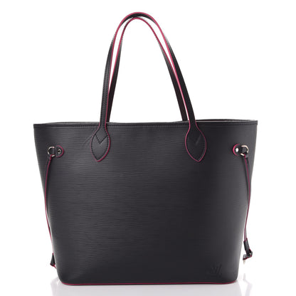 Louis Vuitton Epi Neverfull MM Black Hot Pink 3 of 12
