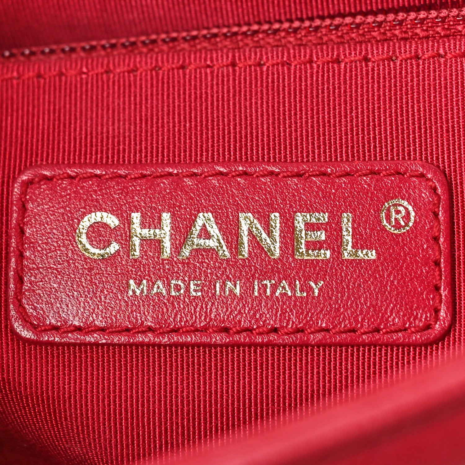 Chanel Caviar Quilted Small Studded Flap Red 6 of 12