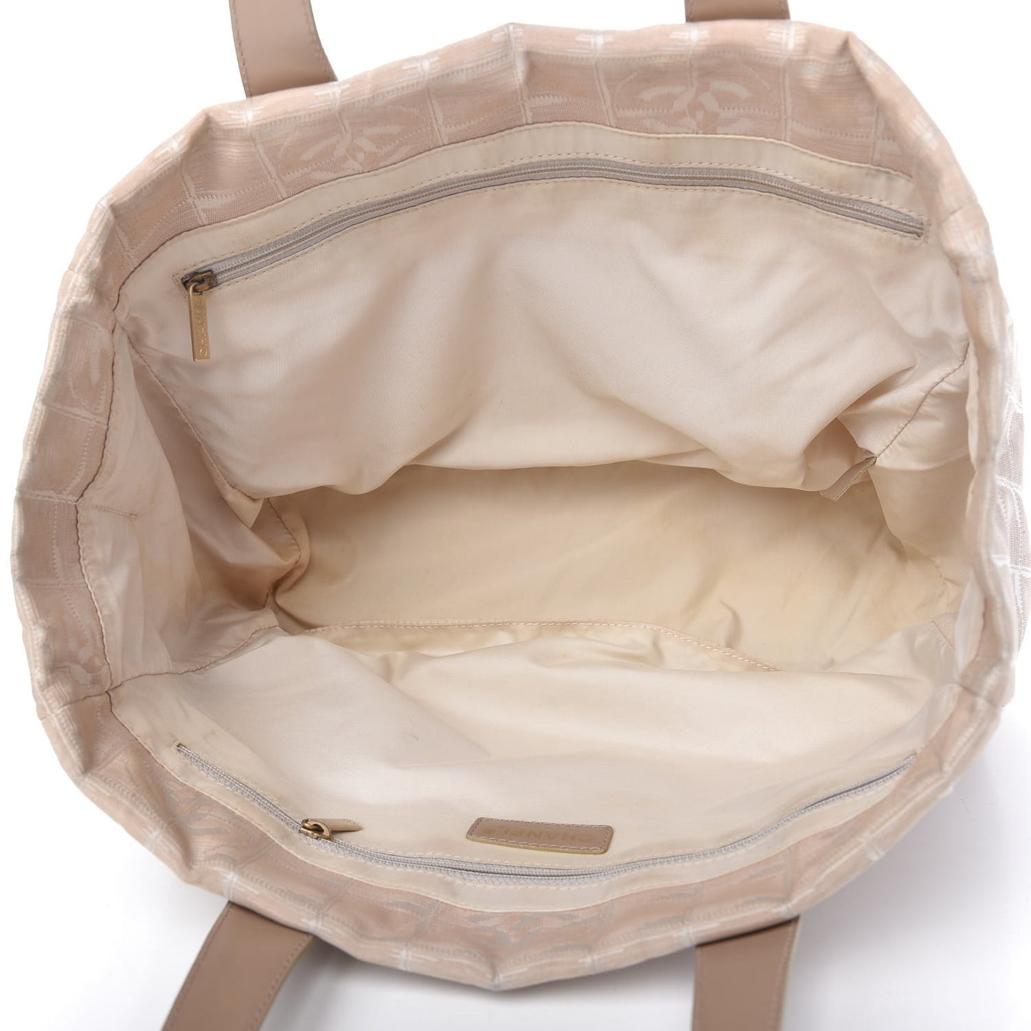 Nylon Medium Travel Tote Beige
