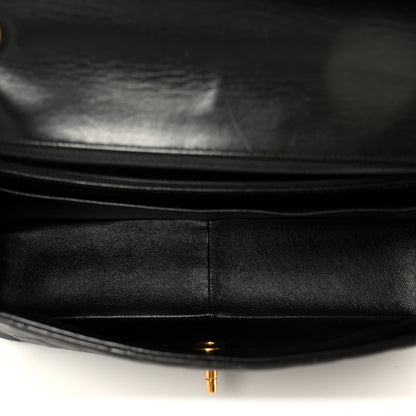 Chanel Lambskin Quilted Jumbo Single Flap Black 5 of 12