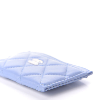 Chanel Lambskin Quilted Card Holder Light Blue 7 of 11
