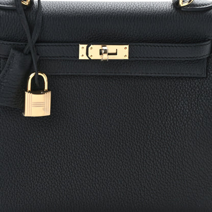Hermes Togo Kelly Retourne 25 Black 7 of 11