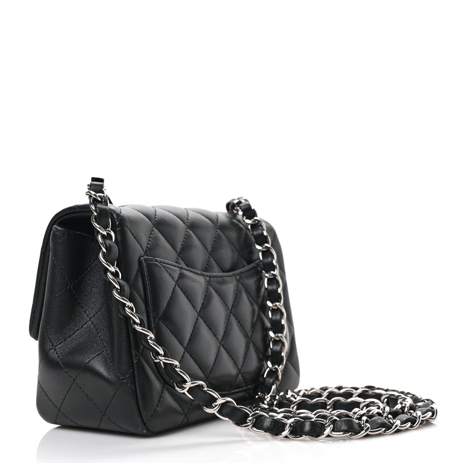 Chanel Lambskin Quilted Mini Square Flap Black 3 of 9