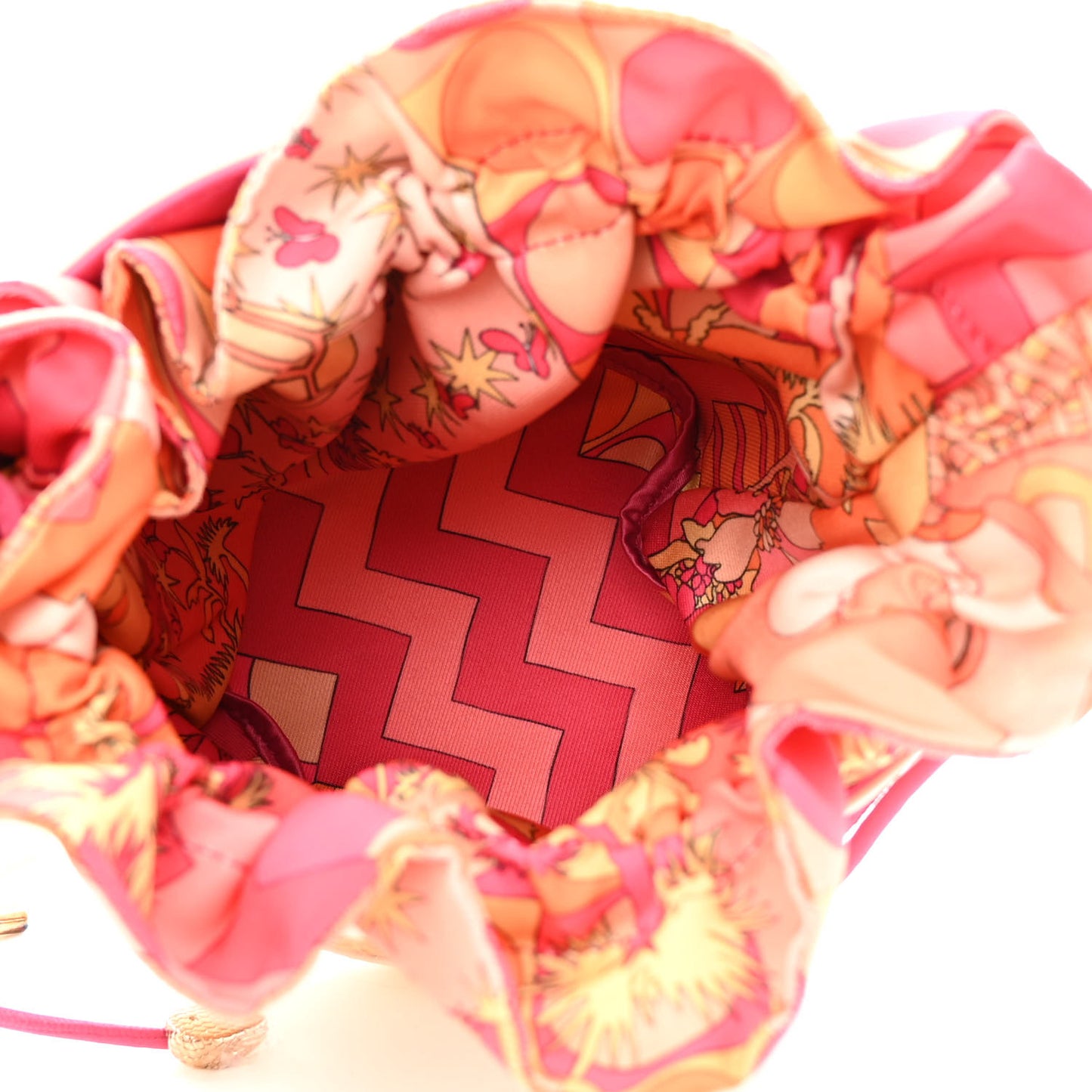 Vienna Straw Calfskin Satin Medium Serpenti Forever Bucket Bag Ivory Opal Beetroot Spinel Fuchsia