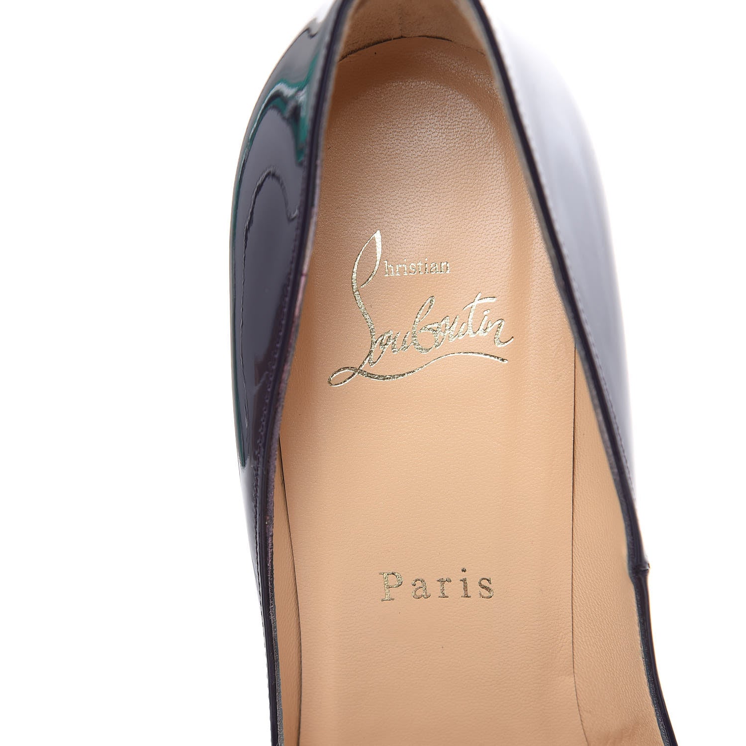 Christian Louboutin Patent Pigalle 100 Pumps 37 Iris 7 of 9