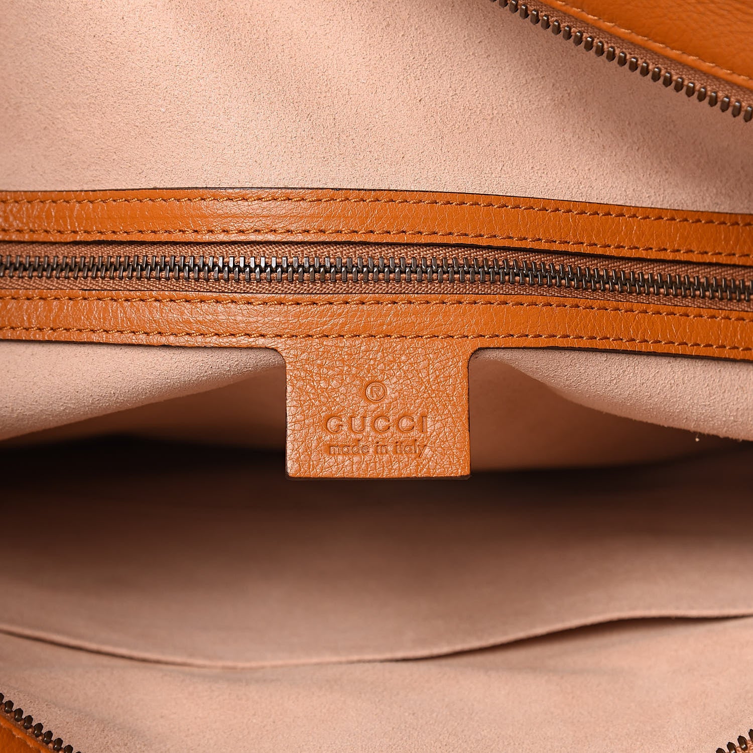 Gucci Azalea Calfskin Matelasse Large GG Marmont Slim Tote Cognac 6 of 10