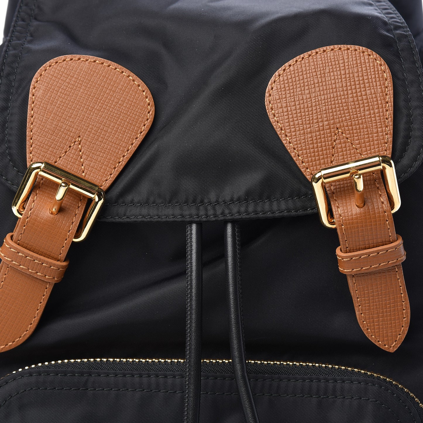 Nylon Medium Rucksack Backpack Black