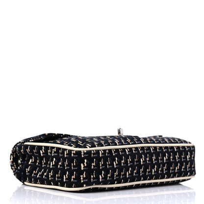 Chanel Canvas Lambskin Medium Flap Black Beige Multicolor 4 of 11
