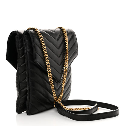 Saint Laurent Lambskin Quilted Double Flap Bag Black 3 of 11