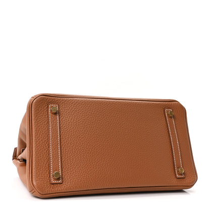 Hermes Togo Birkin 30 Gold 4 of 10