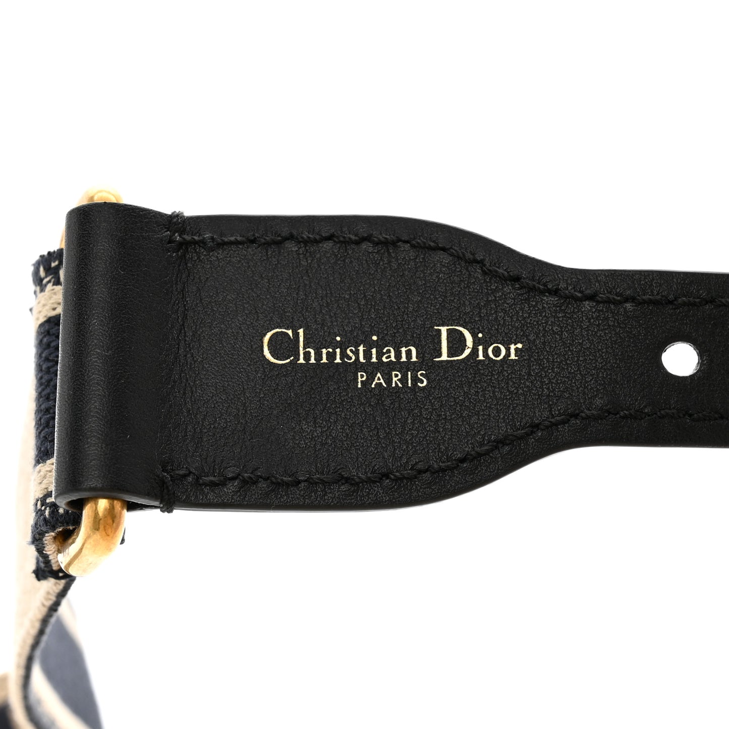 Canvas Embroidered Book Belt 80 32 Black White