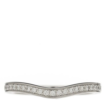 Cartier Platinum Diamond Ballerine Wedding Band Ring 47 4 1 of 4