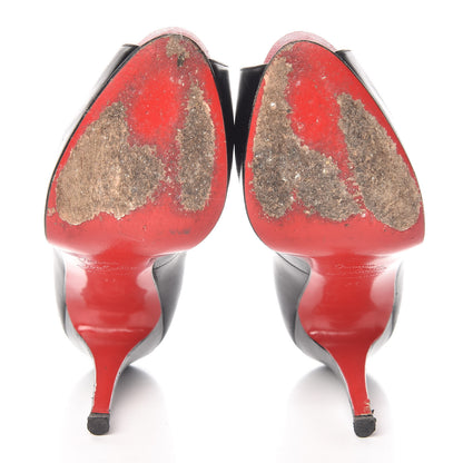 Christian Louboutin Kid Very Prive 120 Pumps 37 Black Red 7 of 12