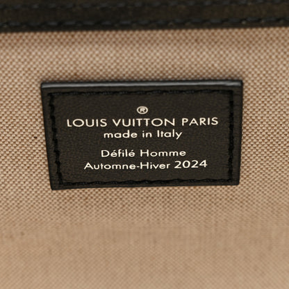 Louis Vuitton Brushed Monogram Keepall Bandouliere 50 Black 5 of 8