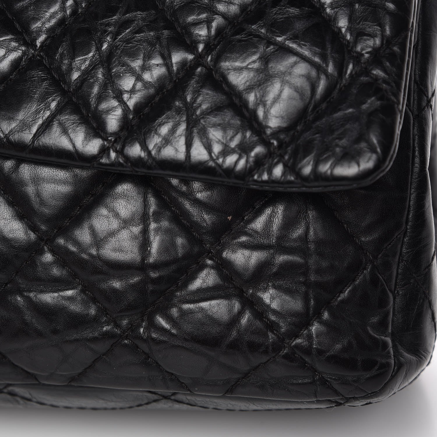 Chanel Aged Calfskin Quilted 2.55 Reissue 227 Flap Black 15 of 15
