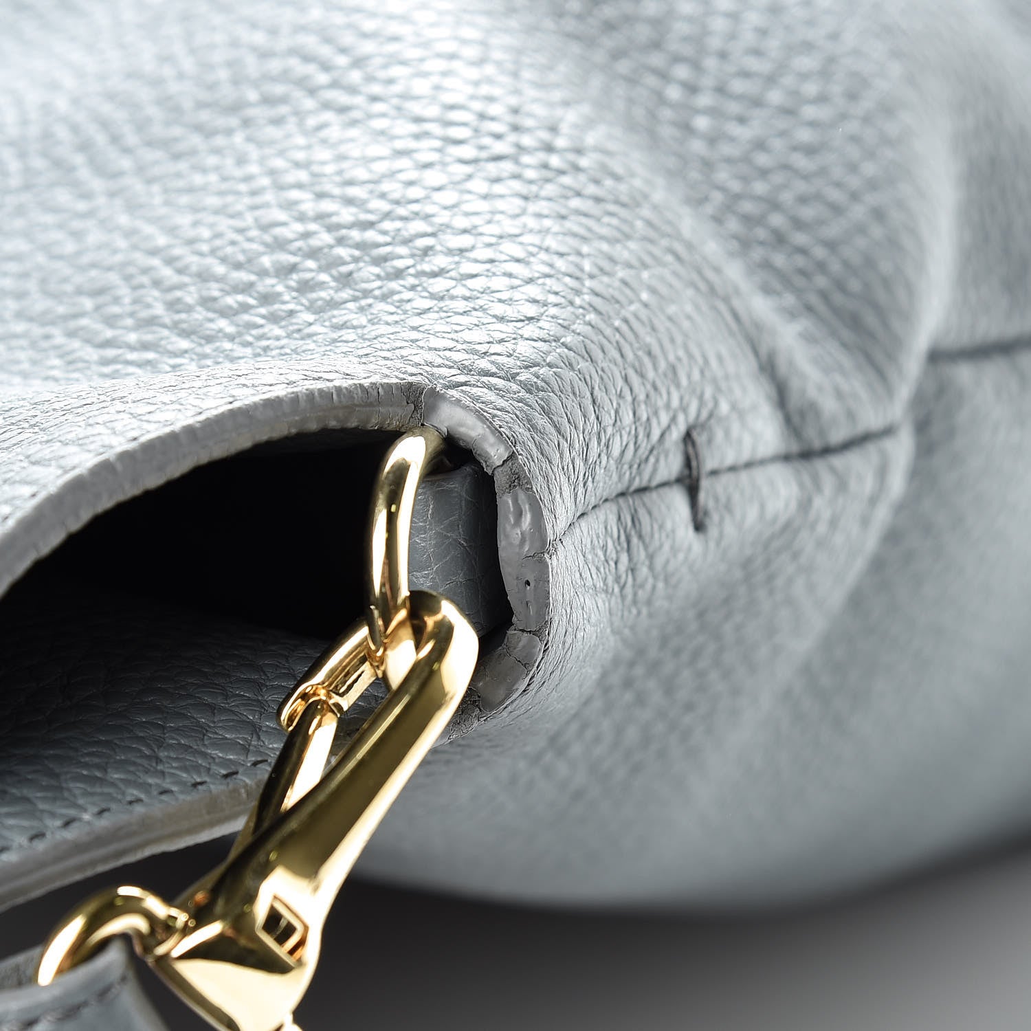 Burberry London Grainy Calfskin Medium Cale Hobo Storm Grey 15 of 18