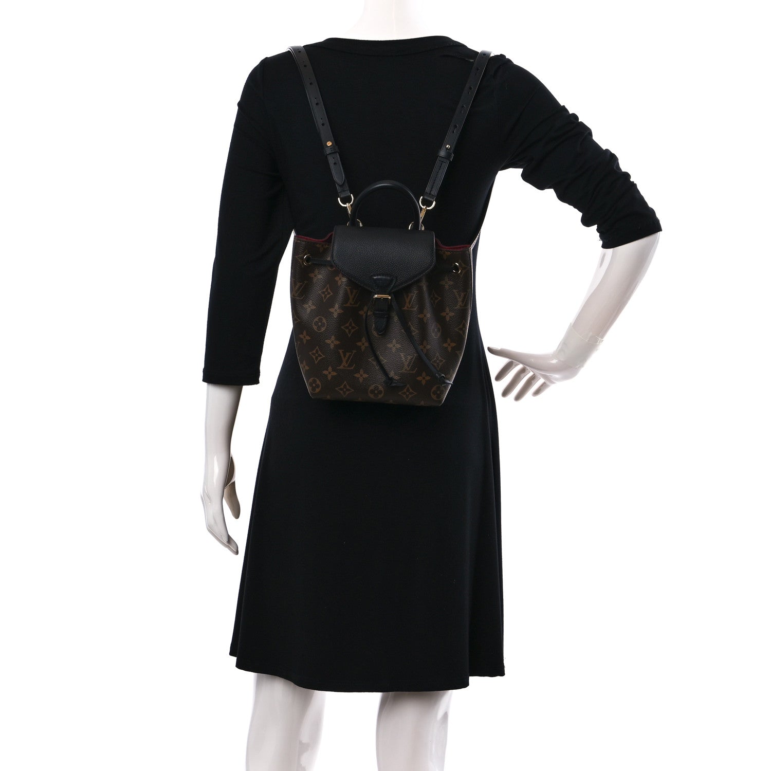 Louis Vuitton Monogram BB Montsouris NM Backpack Black 2 of 9