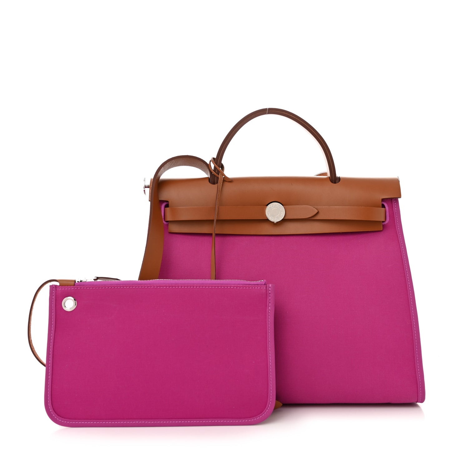 Vache Hunter Toile Herbag Zip 31 PM Magnolia Fauve