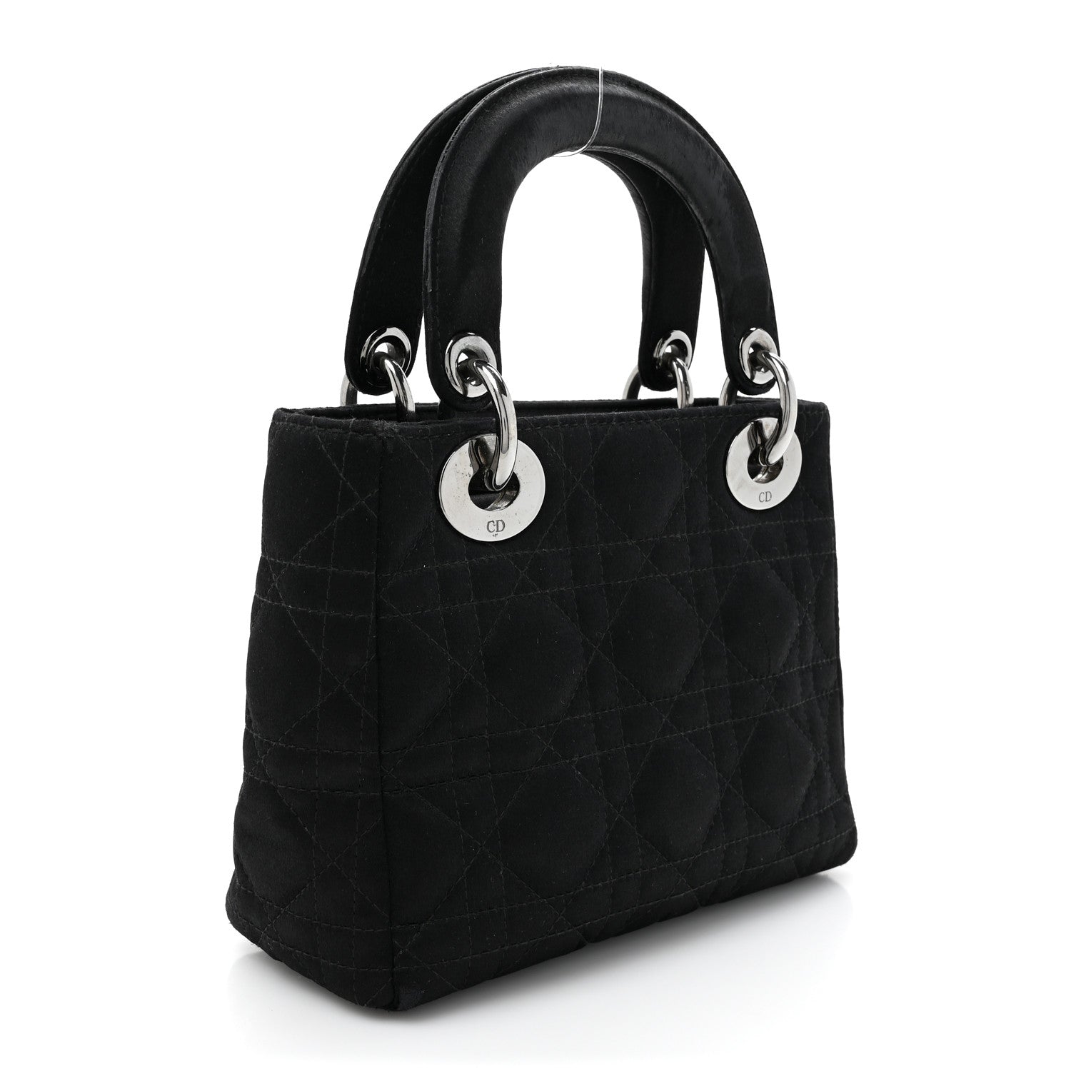 Christian Dior Satin Cannage Mini Lady Dior Black 3 of 20