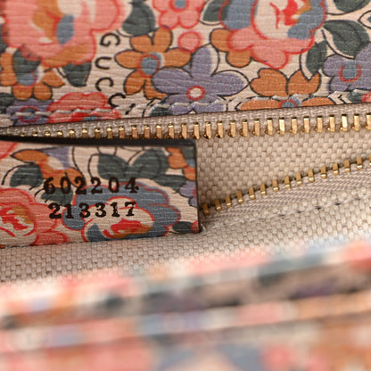 Gucci X LIBERTY OF LONDON Textured Calfskin Infinity Abbey Horsebit 1955 Shoulder Bag Perfect Pink Ivory 6 of 11