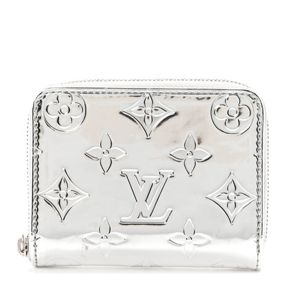Louis Vuitton Monogram Mirror Zippy Coin Purse Silver 1 of 6