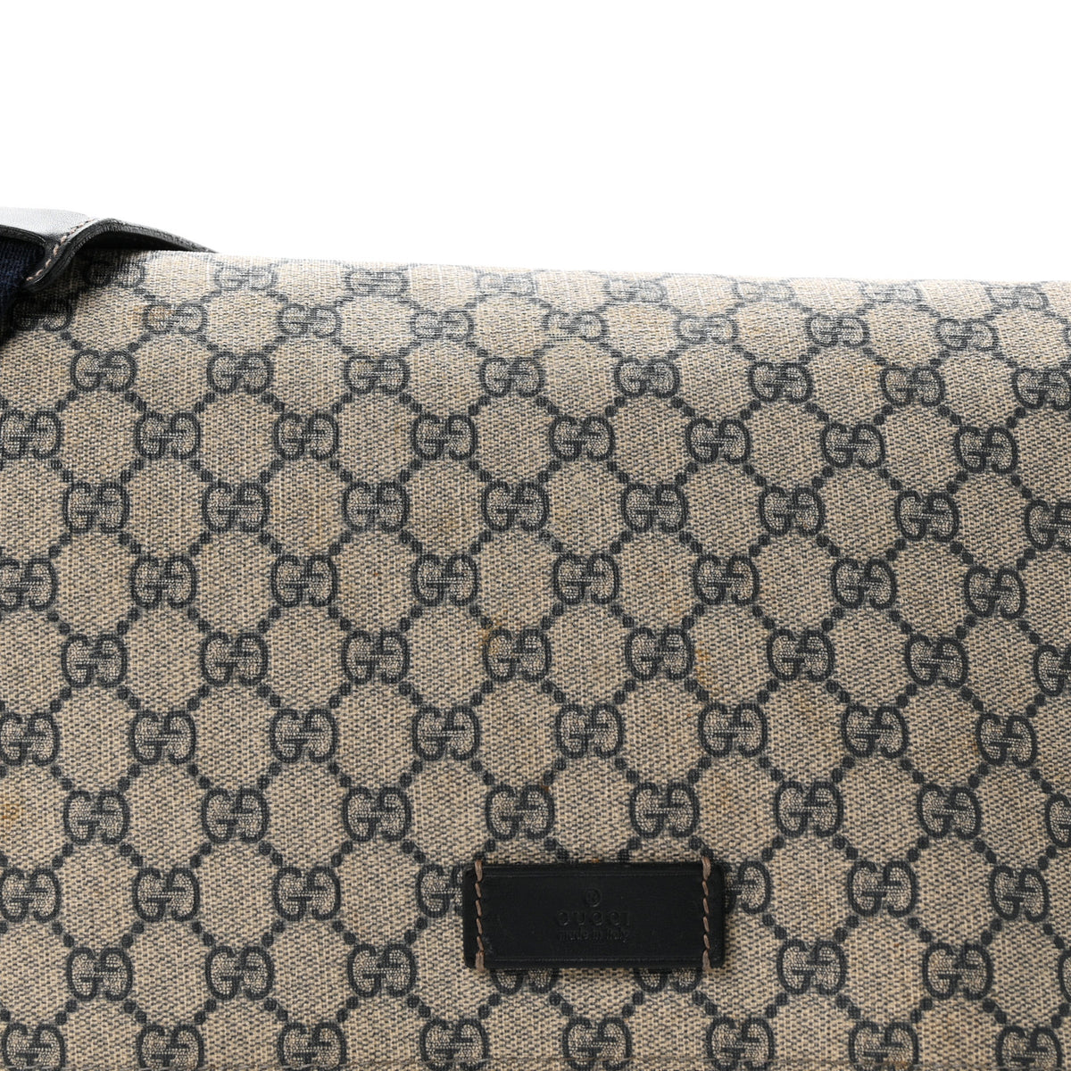 Gucci GG Plus Monogram Messenger Diaper Bag Navy 9 of 13
