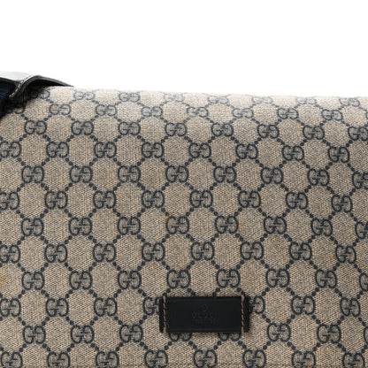 Gucci GG Plus Monogram Messenger Diaper Bag Navy 9 of 13