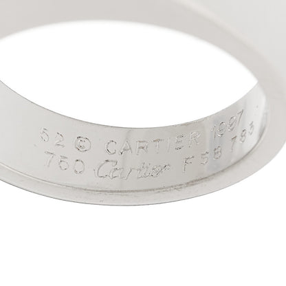 Cartier 18K White Gold Citrine Tank Ring 52 6 4 of 6