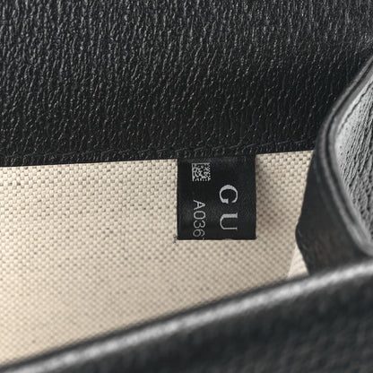 Gucci Jacquard Black Denim GG Monogram Textured Dollar Calfskin Small Dionysus Shoulder Bag Black Ivory 7 of 13