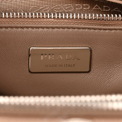 Prada Saffiano Baiade Small Galleria Double Zip Tote Cammeo White 6 of 10