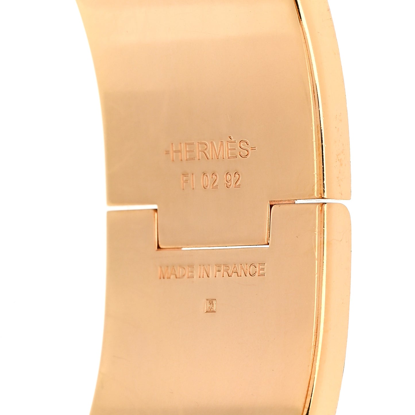 Enamel Wide Clic Clac H Bracelet PM Rose Dragee