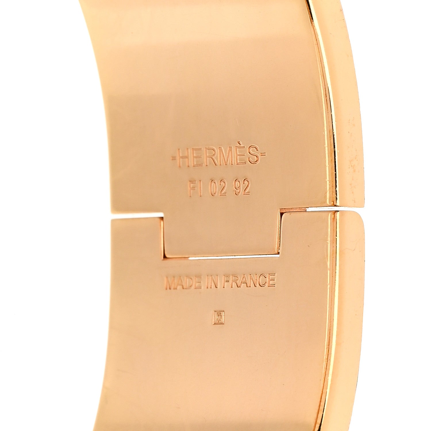 Hermes Enamel Wide Clic Clac H Bracelet PM Rose Dragee 4 of 5