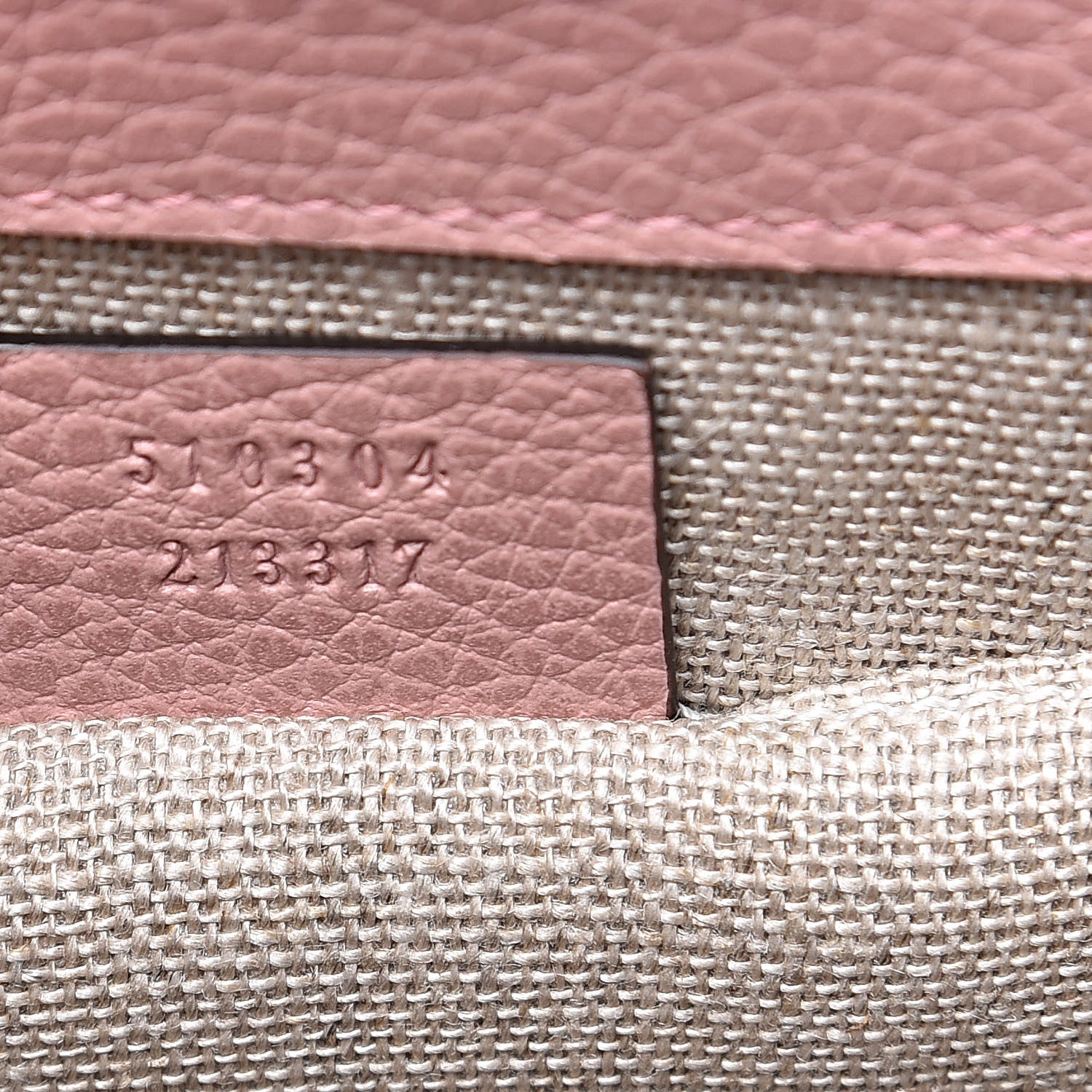 Gucci Dollar Calfskin Small Interlocking G Shoulder Bag Soft Pink 7 of 10