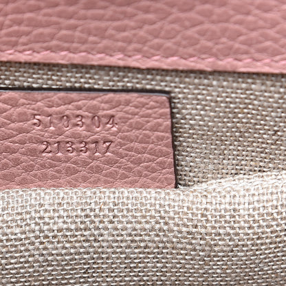 Gucci Dollar Calfskin Small Interlocking G Shoulder Bag Soft Pink 7 of 10