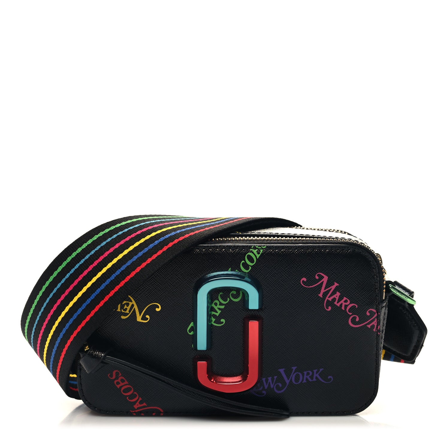 X New York Magazine Saffiano Small Snapshot Camera Bag Black Multicolor