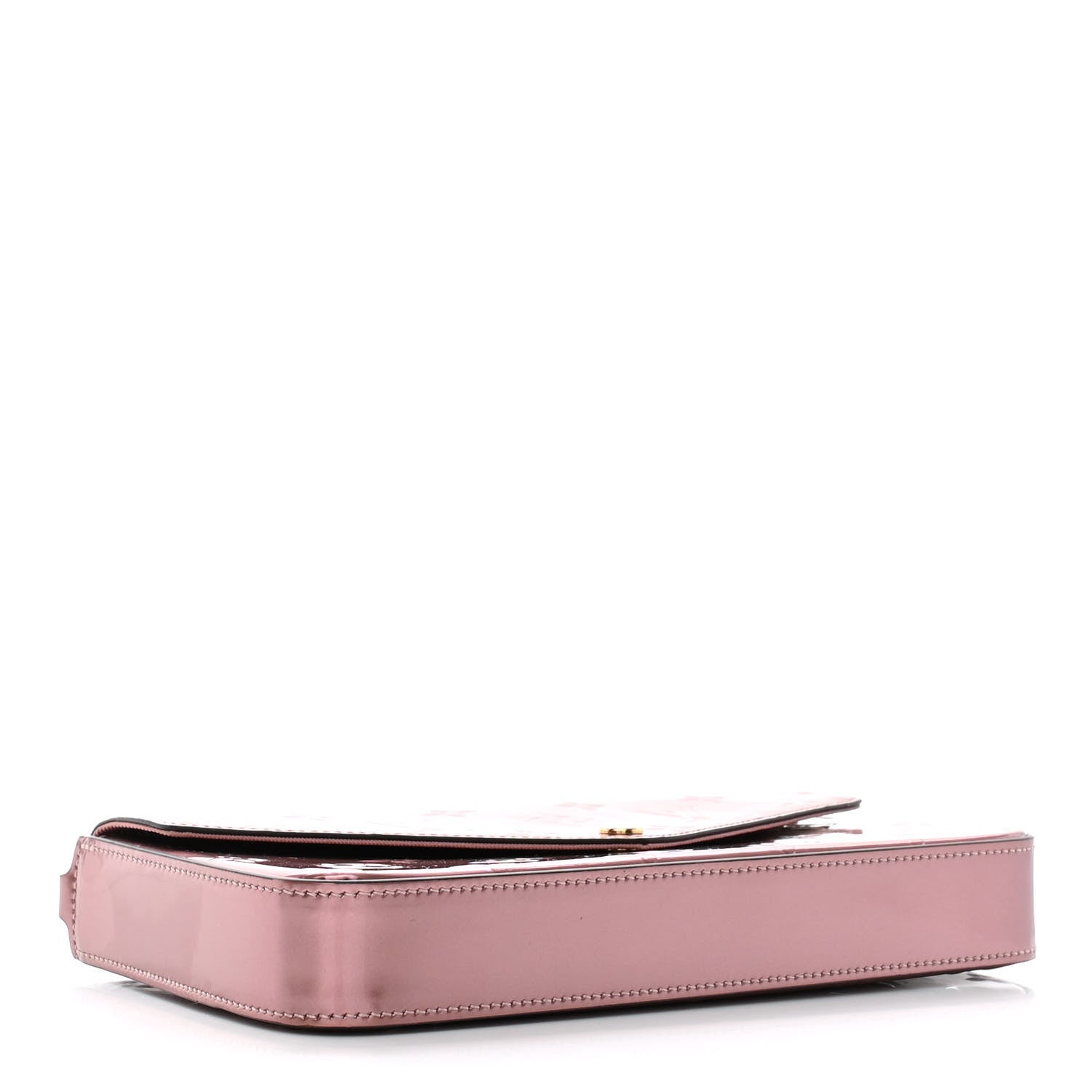 Louis Vuitton Vernis Pochette Felicie Chain Wallet Metallic Pale Pink 5 of 11