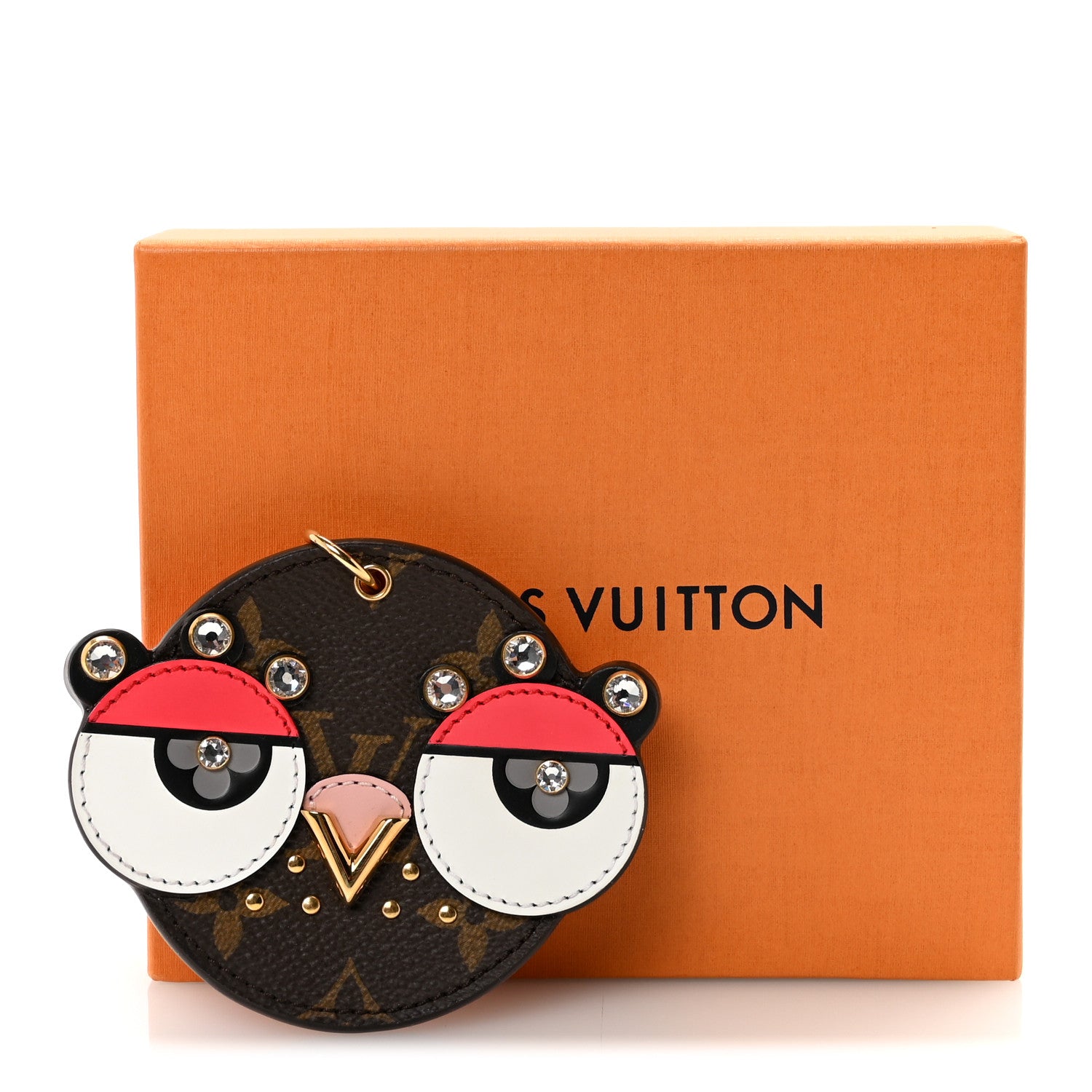 Louis Vuitton Monogram Animal Faces Bird Bag Charm 1788525