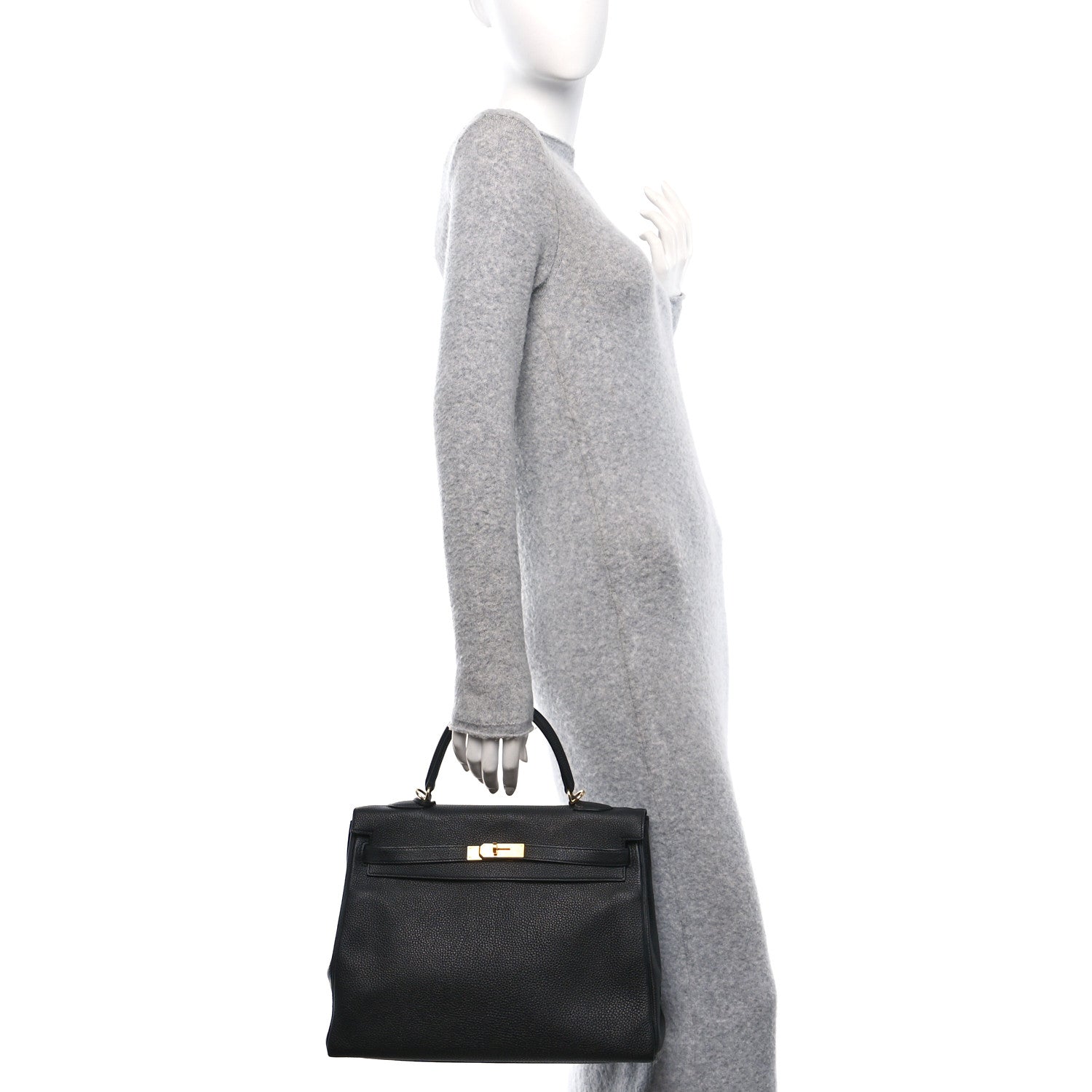 Hermes Togo Kelly Retourne 35 Black 2 of 11