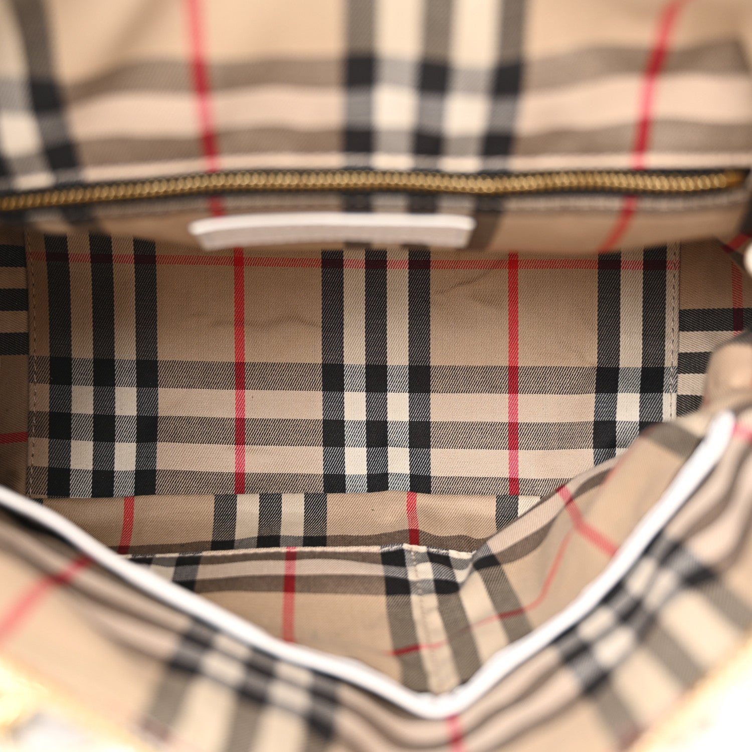 Burberry London Grainy Calfskin Small Greenwood Bowling Bag White 6 of 22