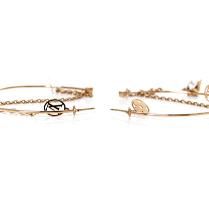 Louis Vuitton Roman Holidays Hoop Earrings Gold 4 of 5
