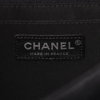 Chanel Lambskin Chevron Quilted Jumbo Leo Lion Flap Black 6 of 9