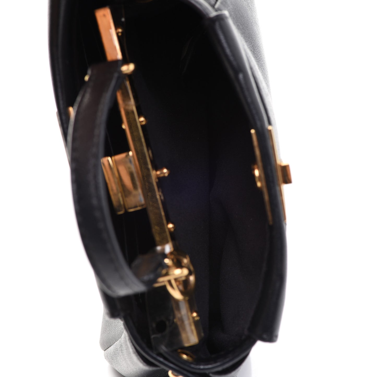Nappa Micro Peekaboo Iconic Satchel Black
