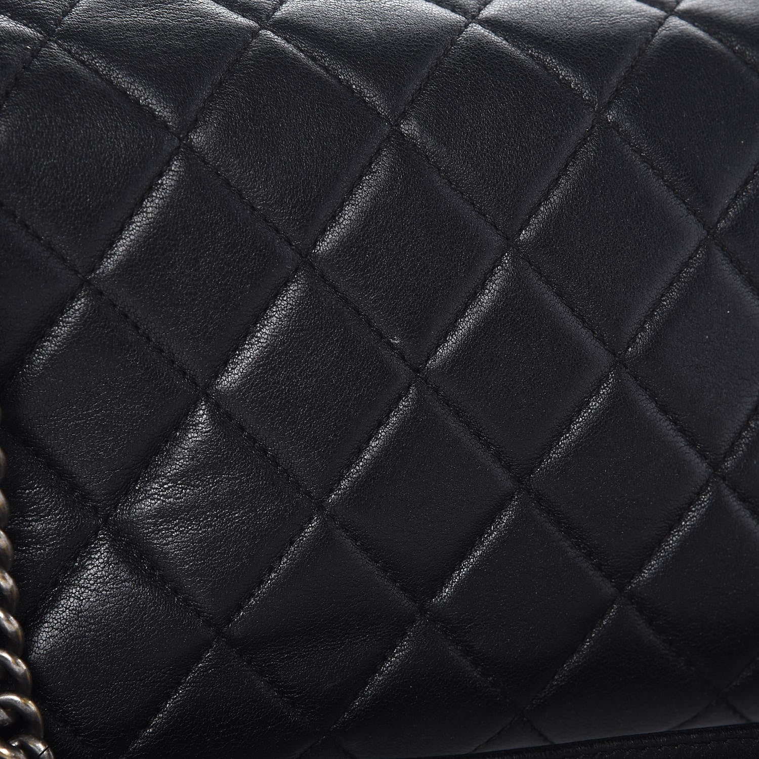 Chanel Shiny Lambskin Quilted Medium Burgundy Rocks Flap Black 9 of 12