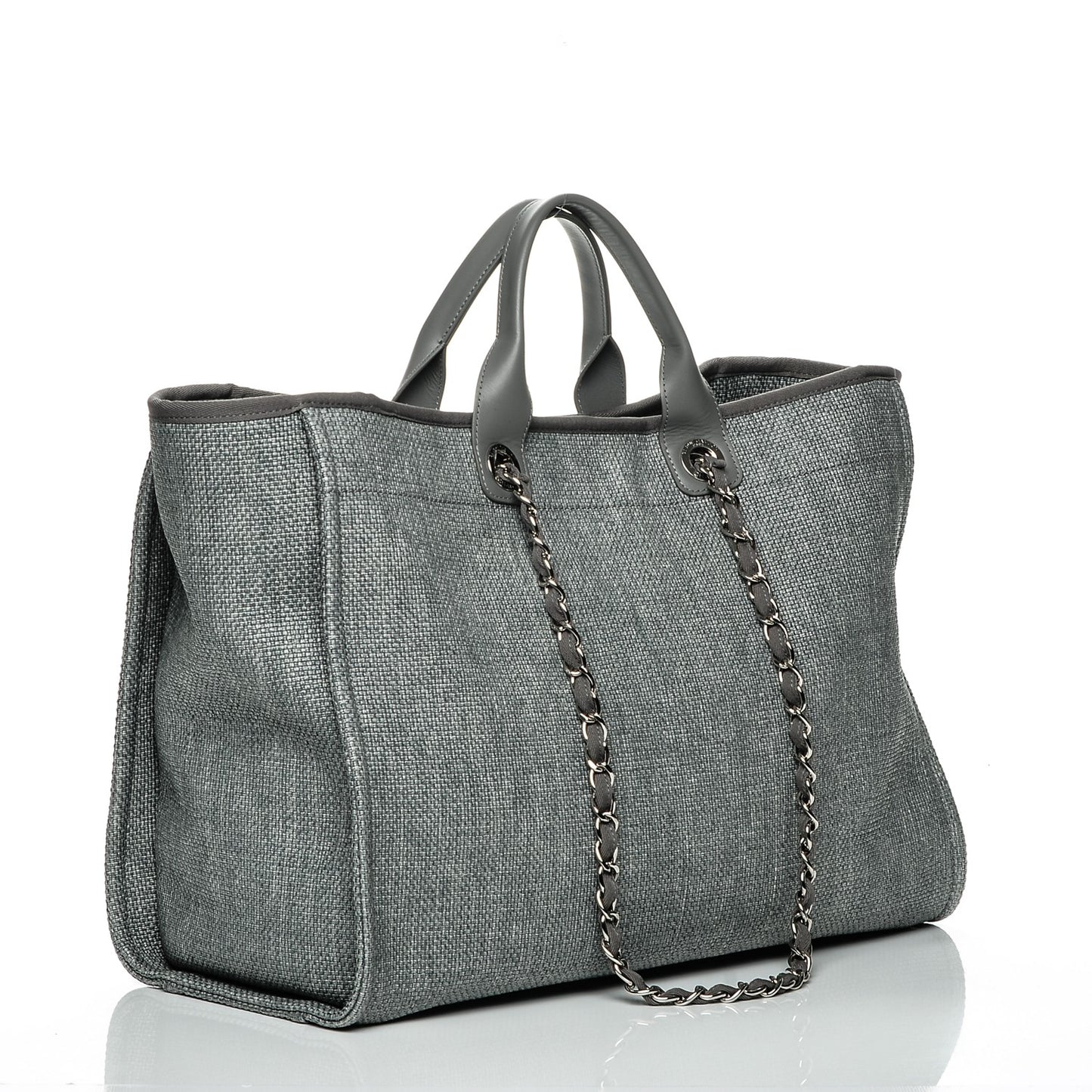 Canvas Large Deauville Tote Grey
