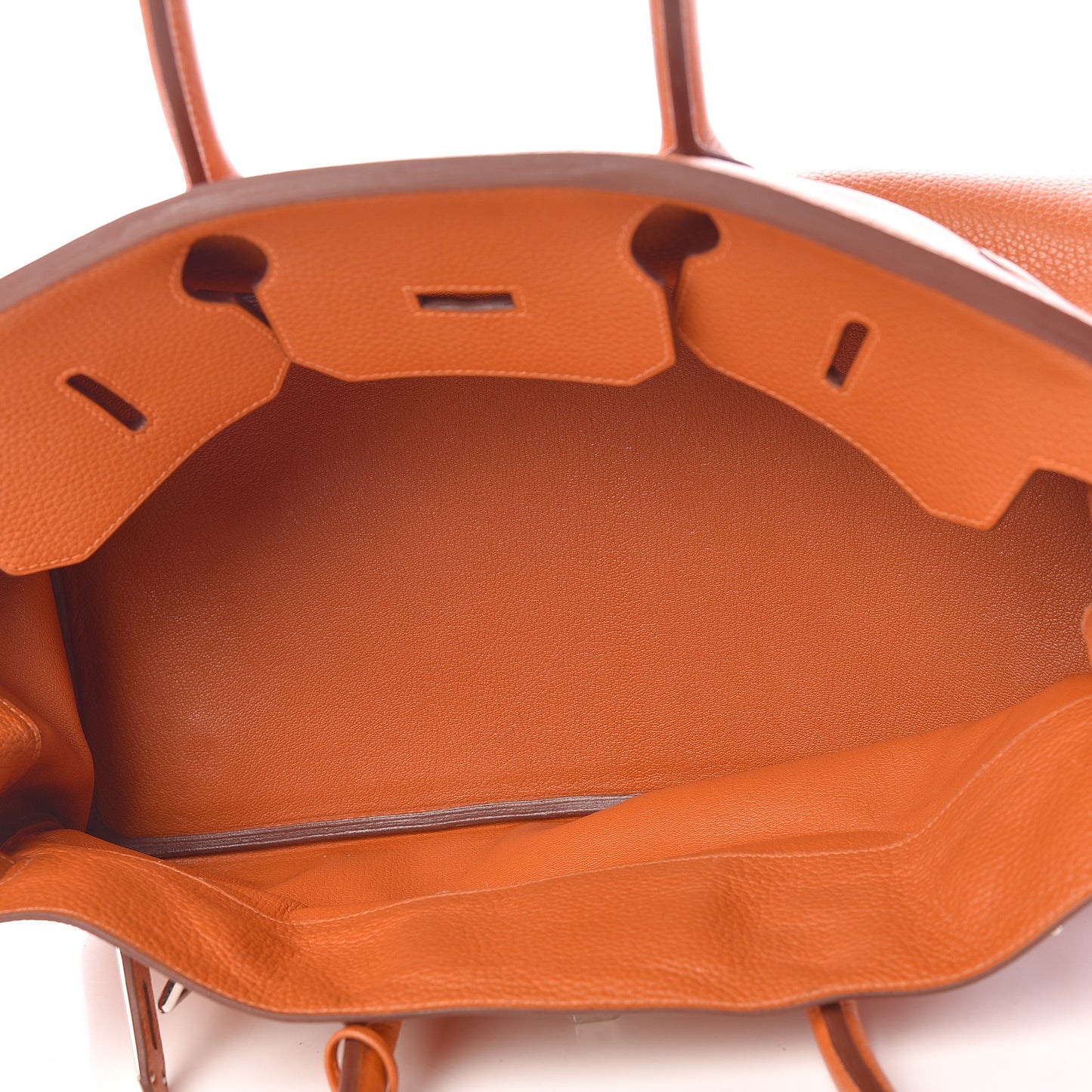 Taurillon Clemence JPG Birkin 42 Orange